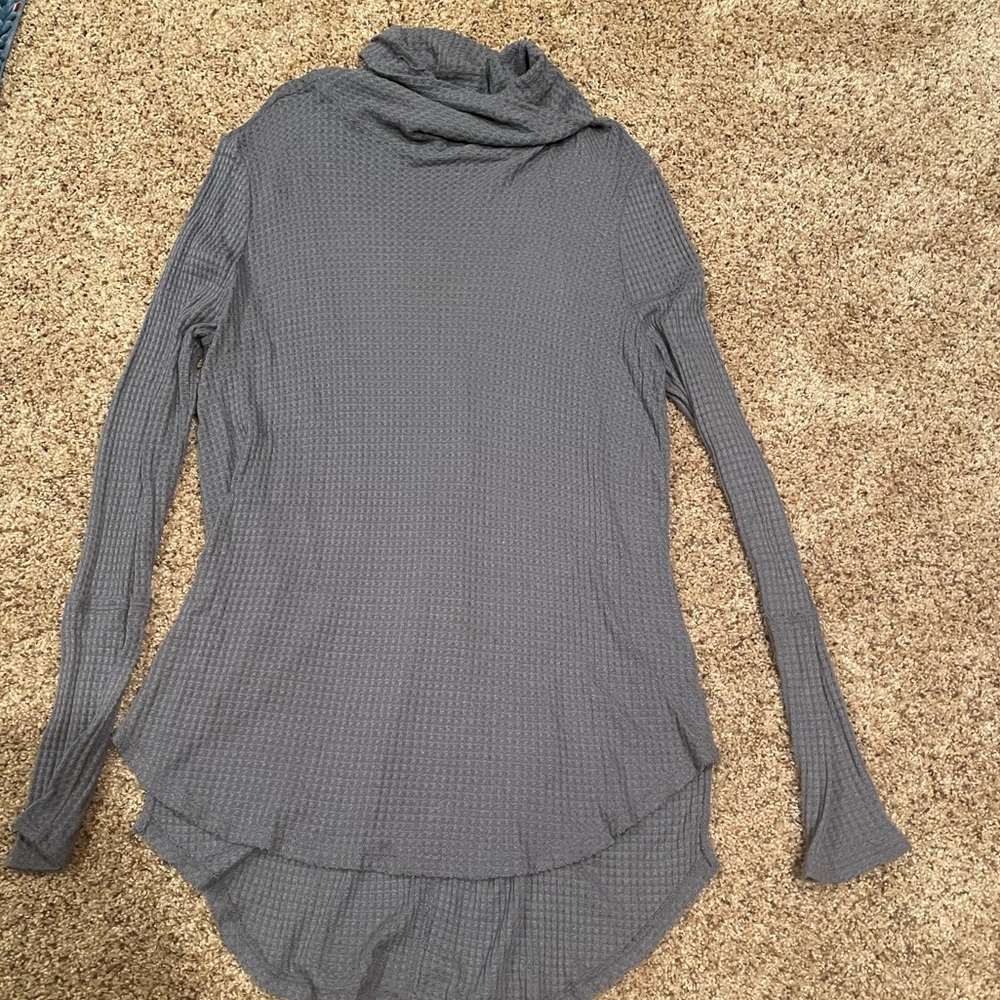 Pacsun Blue/Grey Long Sleeve Turtleneck